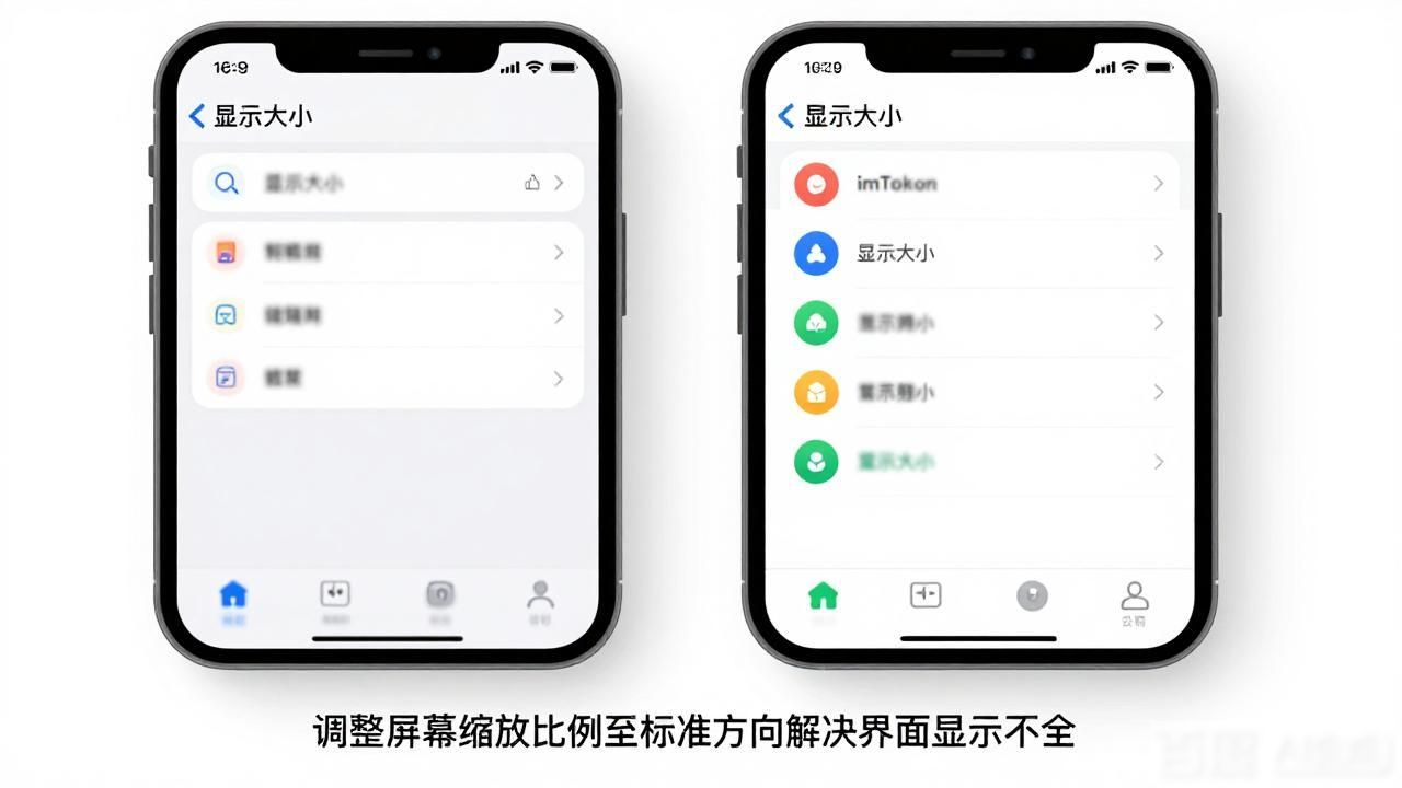 492. imToken 钱包官方下载 界面显示不全解决_imToken钱包界面显示不全 解决方法_imToken安卓手机字体设置问题
