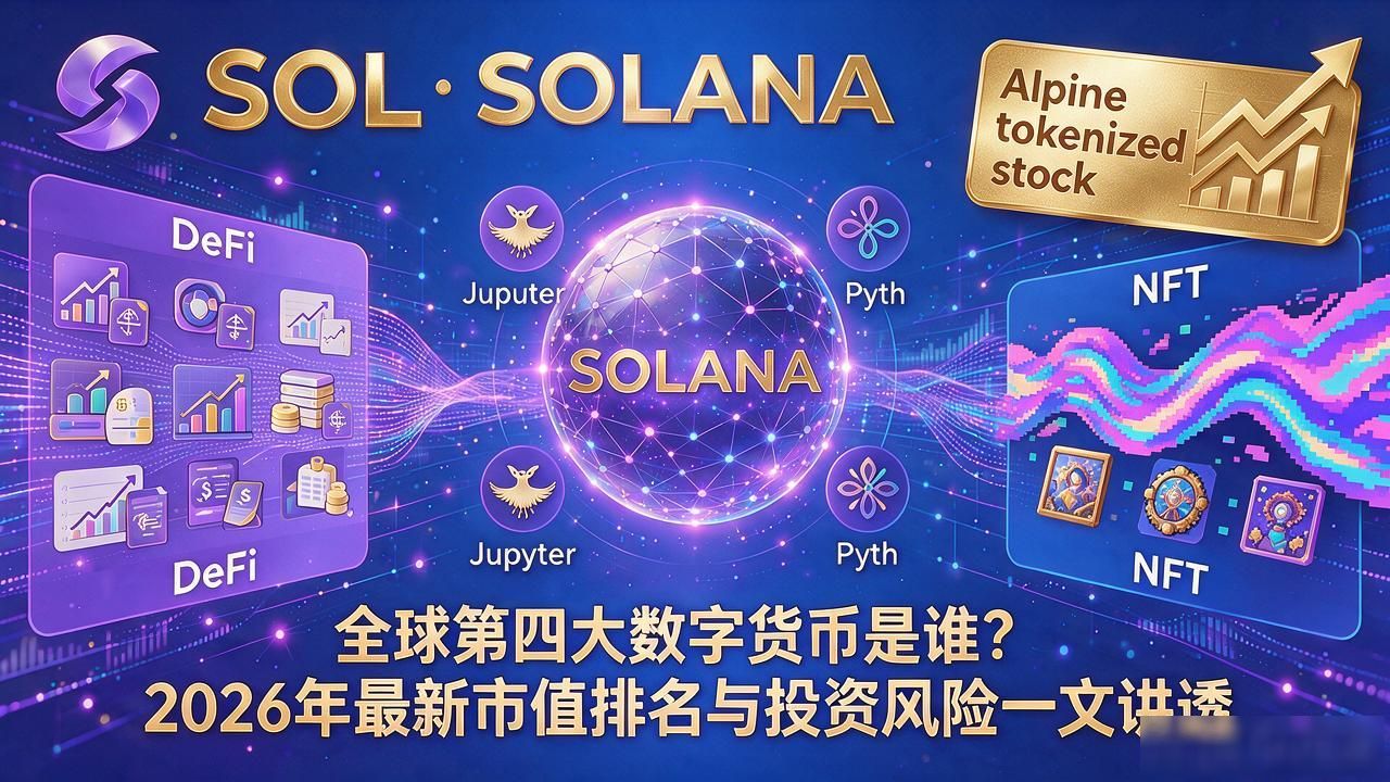 Solana 2026年市值排名第四原因_全球第四大数字货币_Solana高吞吐量低手续费优势分析