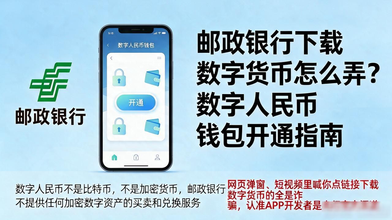 数字人民币钱包开通流程详解_邮政银行怎么下载数字人民币APP_邮政银行下载数字货币