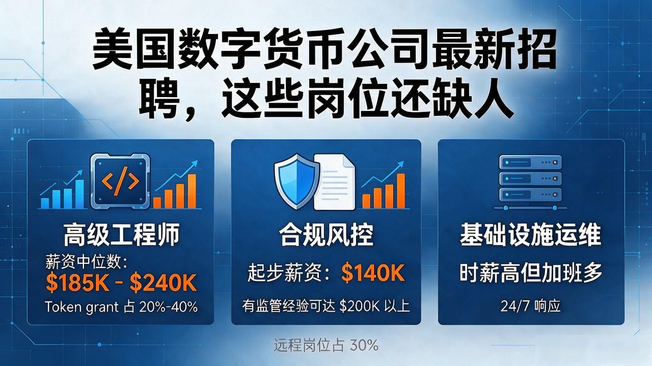 美国数字货币最新招聘_旧金山DeFi协议猎头经验_美国加密货币行业招聘趋势