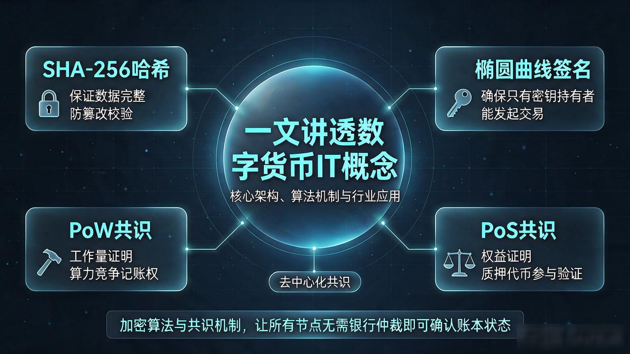 数字货币IT概念_数字货币分布式账本加密算法智能合约