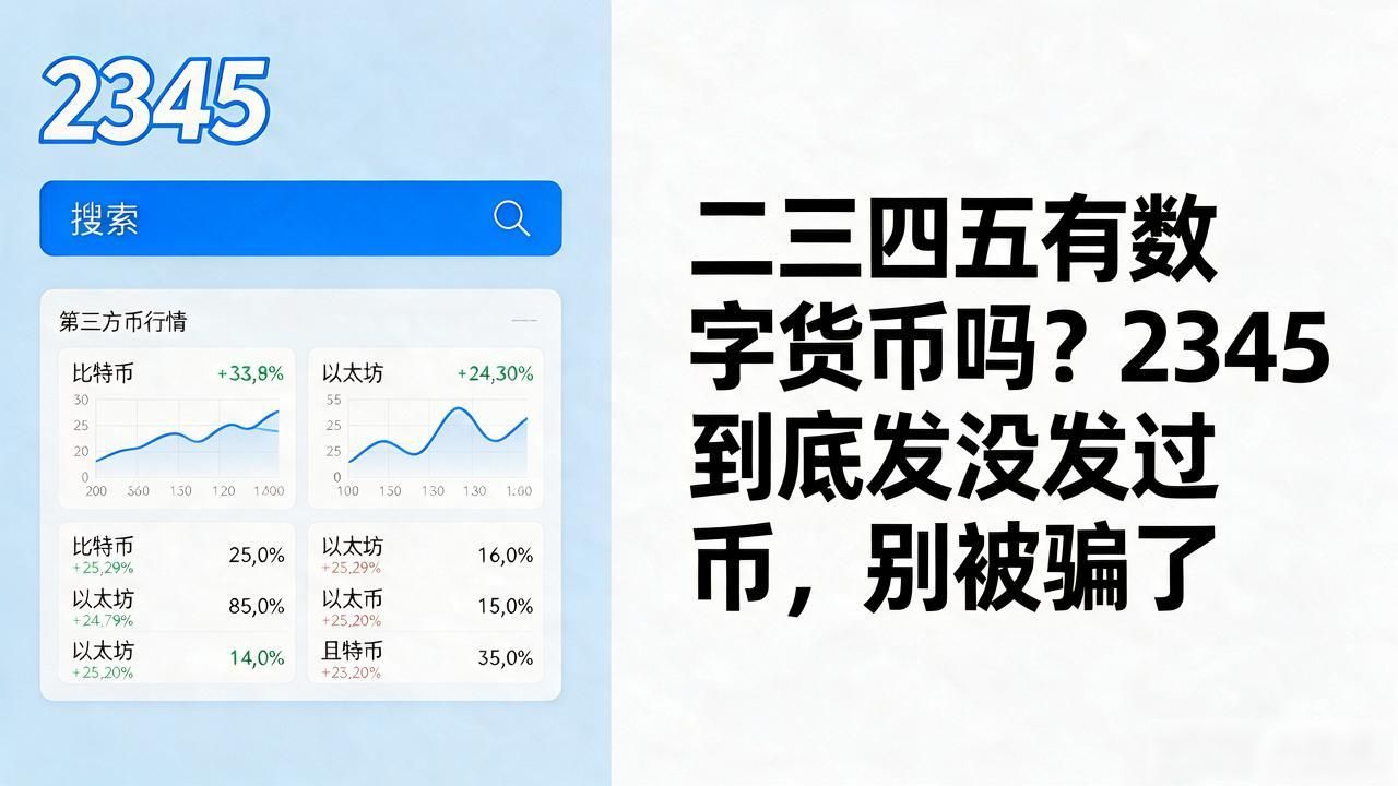 2345有没有推出自己的数字货币_二三四五发币是真的吗_二三四五有数字货币吗